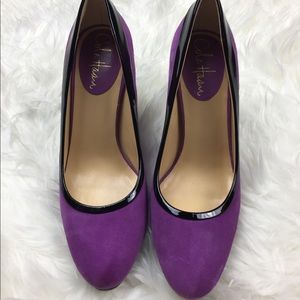 Cole Haan/Nike Air - Purple Suede Platform Heels